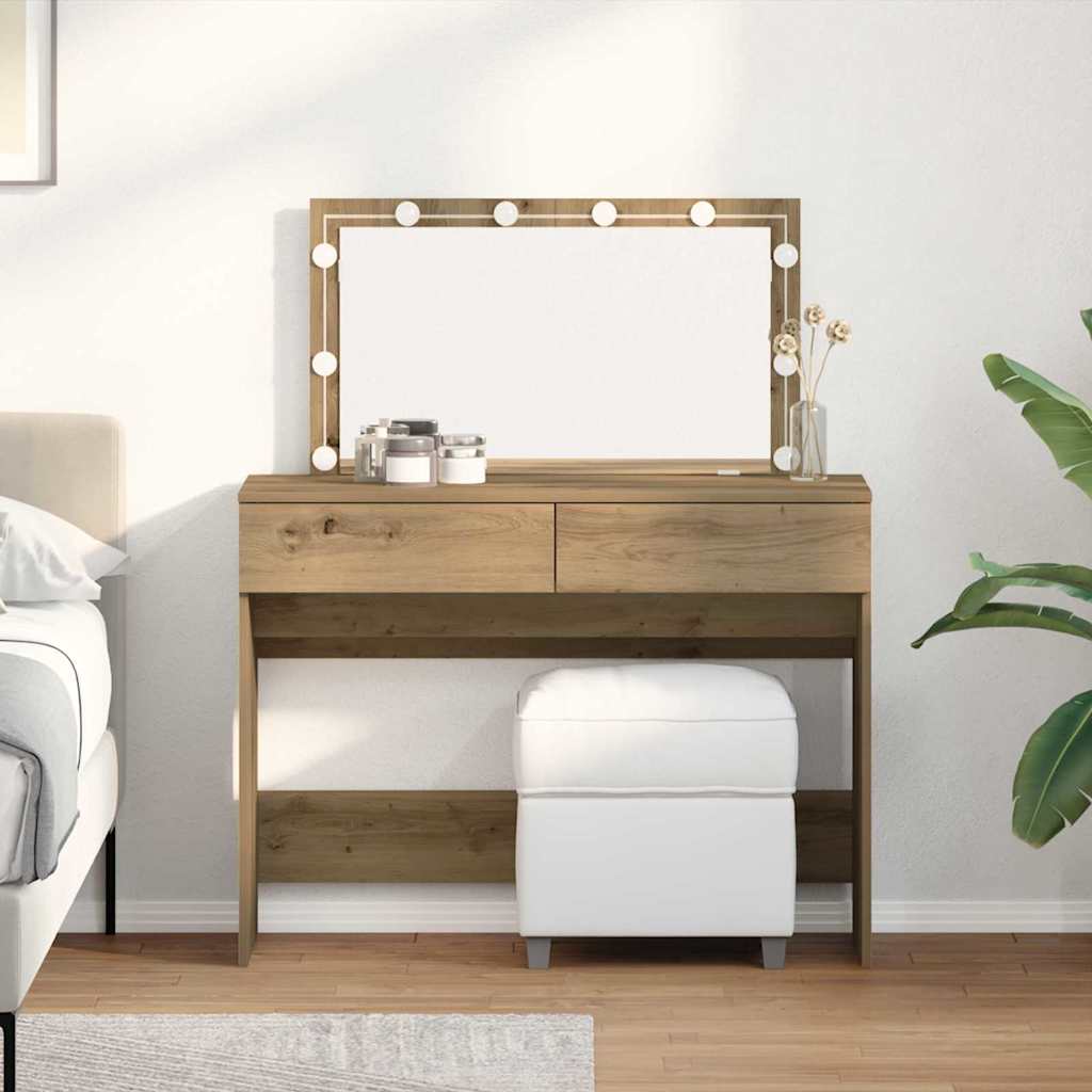Dressing Table With Led 100X40X120 Cm